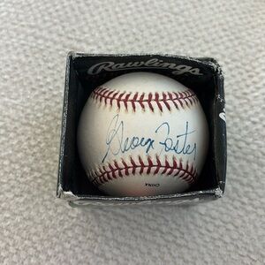 George Foster genuine autograph on Rawlings official league baseball with box ⚾️